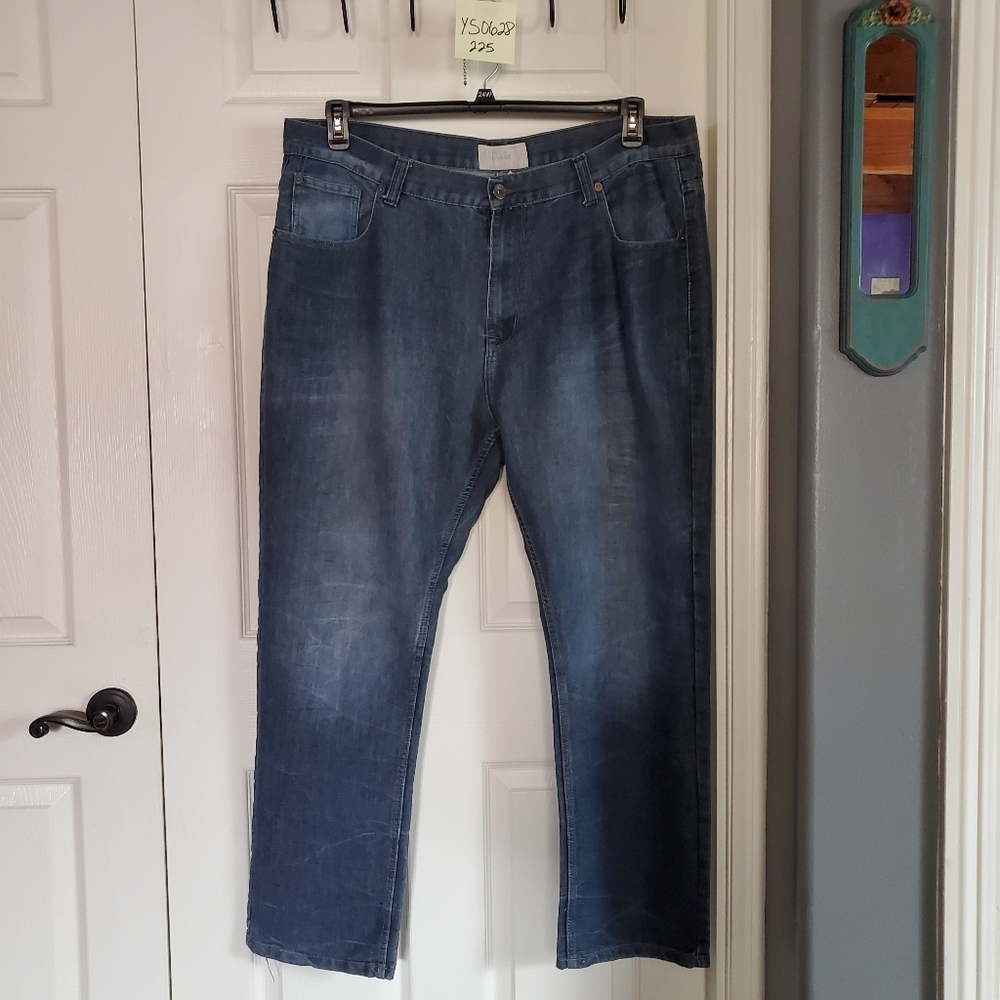 Free Planet Denim Blue Jeans Straight Leg Men's Size 40WX32L - Picture 2 of 12
